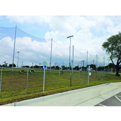 Alumagoal Backstop 21' x 65'  4" Mesh Replacement Net