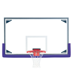 Gared AFRG42 Aluminum Framed Glass Backboard - 42"x72"""