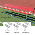 15' Permanent Bench w/back (colored)