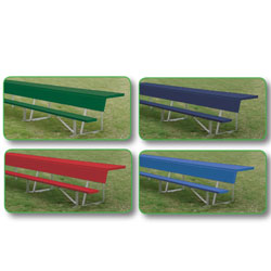 7.5' Players Bench w/shelf (colored)