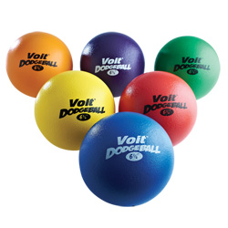 Voit Tuff 6 1/4 in. Dodgeball - Color My Class (Set of 6)