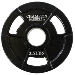 2.5lb Olympic Rubber Coated Grip Plate