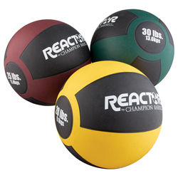Reactor Rubber Medicine Ball (20 lb - Gold)