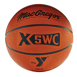 MacGregor®YMCA Rubber Basketball - Intermediate Size 28.5 in.