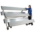 3 Row 8' Tip n' Roll Bleacher (seats 15)