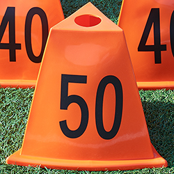 Stackable Football Sideline Markers (11 Piece Set)