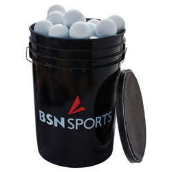 BSN SPORTS Bucket with 60 Lacrosse Balls