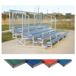 4 Row 15' Powder Coated Bleachers