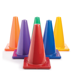 12 in. Game Cones -  Color My Class (Set of 6)