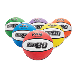 Voit Lite 80 Basketball - 27.5 in. Junior - Color My Class (Set of 6)
