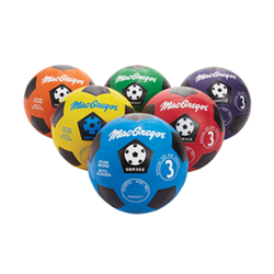 Multicolor Soccer Balls - Size 3 - Color My Class (Set of 6)