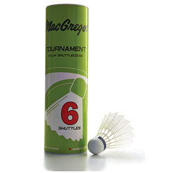 MacGregor®Tournament Badminton Shuttlecocks (6-Pack)