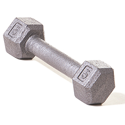 Hex Dumbbell w/ Straight Handle 5 lb